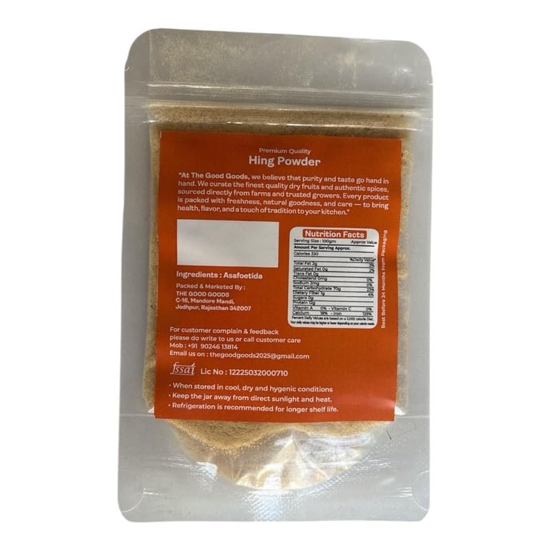 Hing Powder Authentic Indian Spice | Rich Aroma | Digestive Aid | Extra Strong Tadka - Pouch (50gm) - Image 4