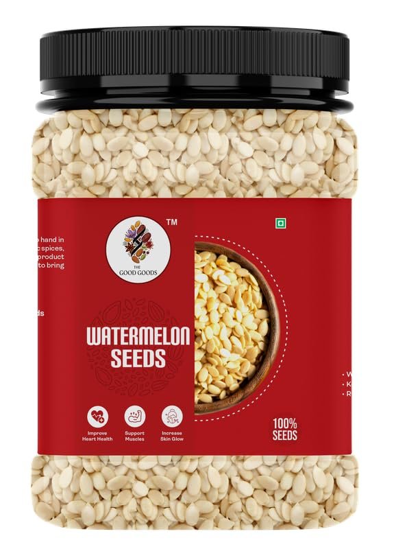 Watermelon Seeds - High in Protein Seeds | Raw Watermelon Seeds for Eating | Magaj Seeds | Non - GMO | Raw seeds | Nutrients Rich | Source of Antioxidants - 500gm