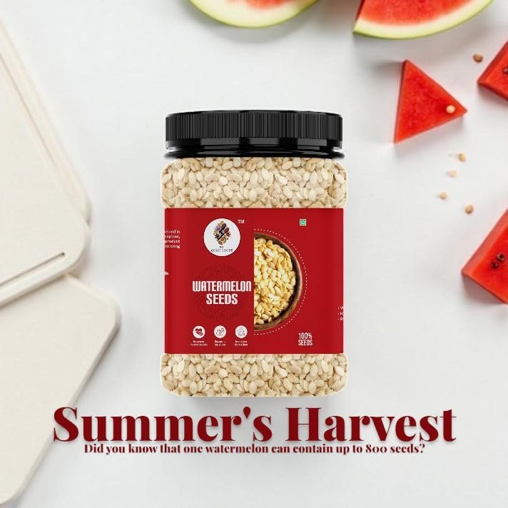 Watermelon Seeds - High in Protein Seeds | Raw Watermelon Seeds for Eating | Magaj Seeds | Non - GMO | Raw seeds | Nutrients Rich | Source of Antioxidants - 500gm - Image 2