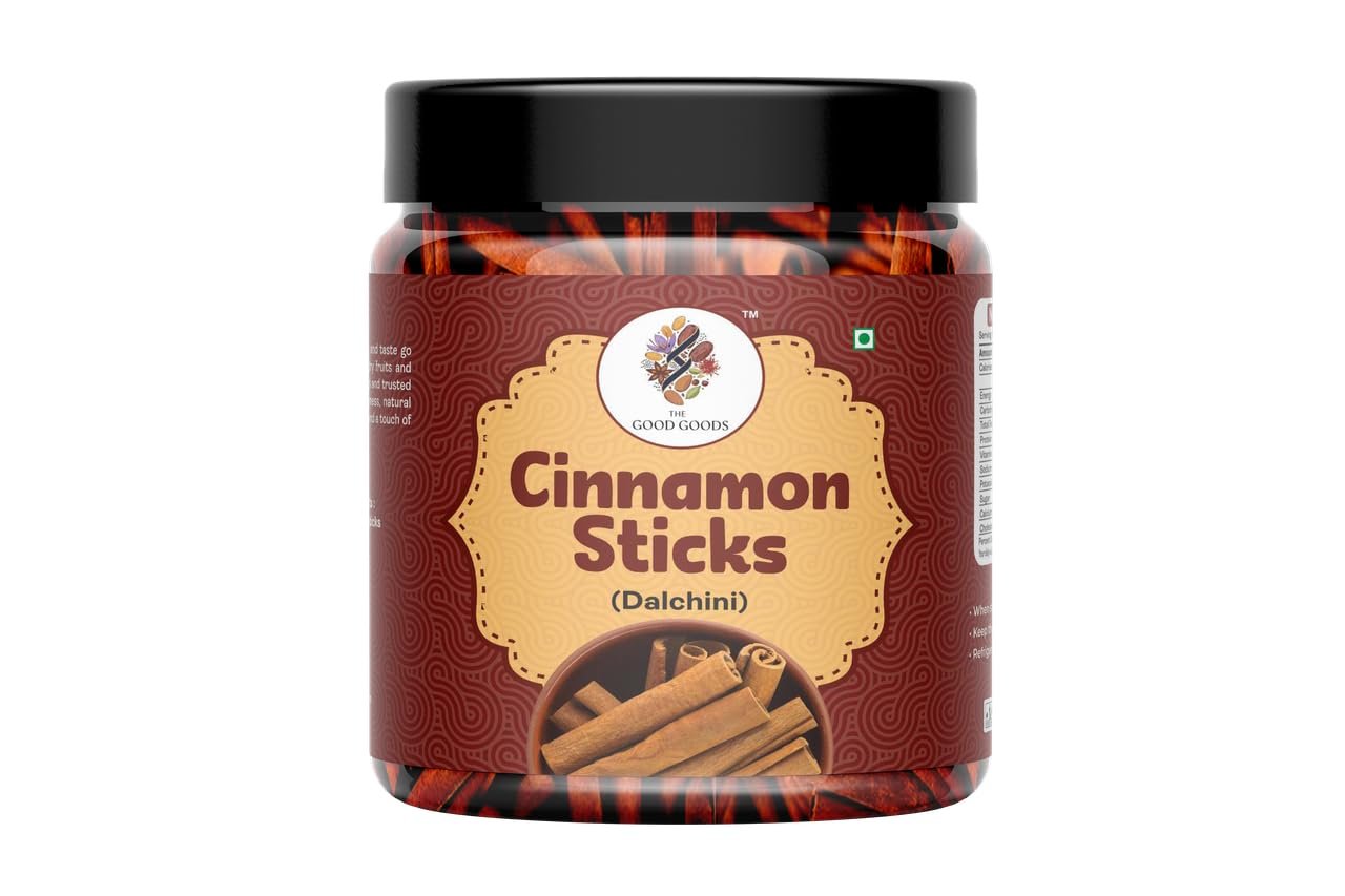 SriLankan Dalchini Cinnamon Stick For Tea, Desserts, Curries & Baking | World's Finest Dalchini Quills | 100 gm Jar Pack