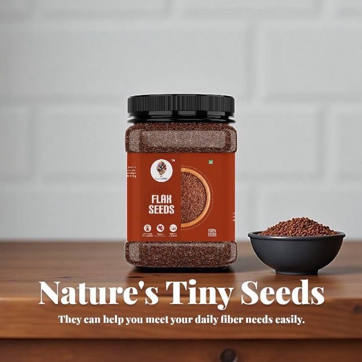 Flax Seeds - Alsi Seeds | Flax Seeds for Hair Growth | Raw Seeds for Eating | Source of Iron & Dietary Fibre | Rich in Protein | 500gm - Image 6