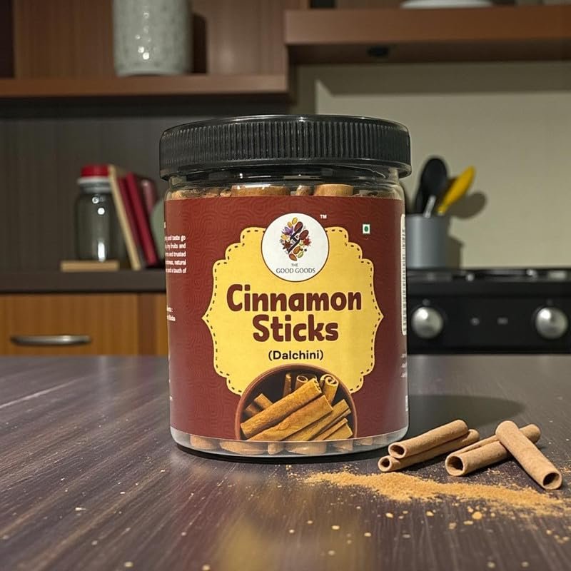 SriLankan Dalchini Cinnamon Stick For Tea, Desserts, Curries & Baking | World's Finest Dalchini Quills | 100 gm Jar Pack - Image 5
