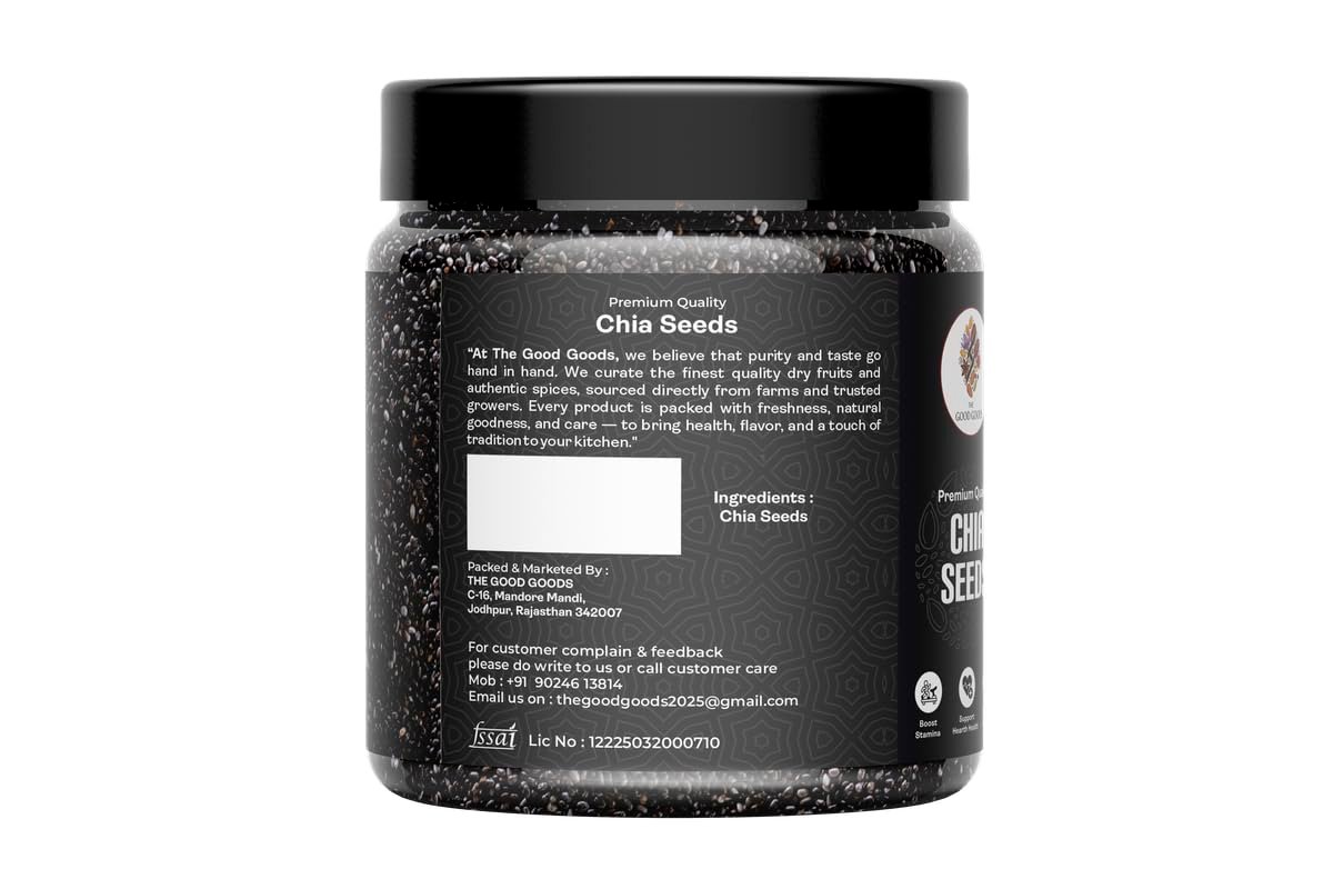 Chia Seeds - Seeds for Weight Management | Rich in Calcium, Protein & Fibre | Chia Seeds for Eating | Antioxidant Rich Seeds - 250gm | Chia Seed_250gm - Image 2