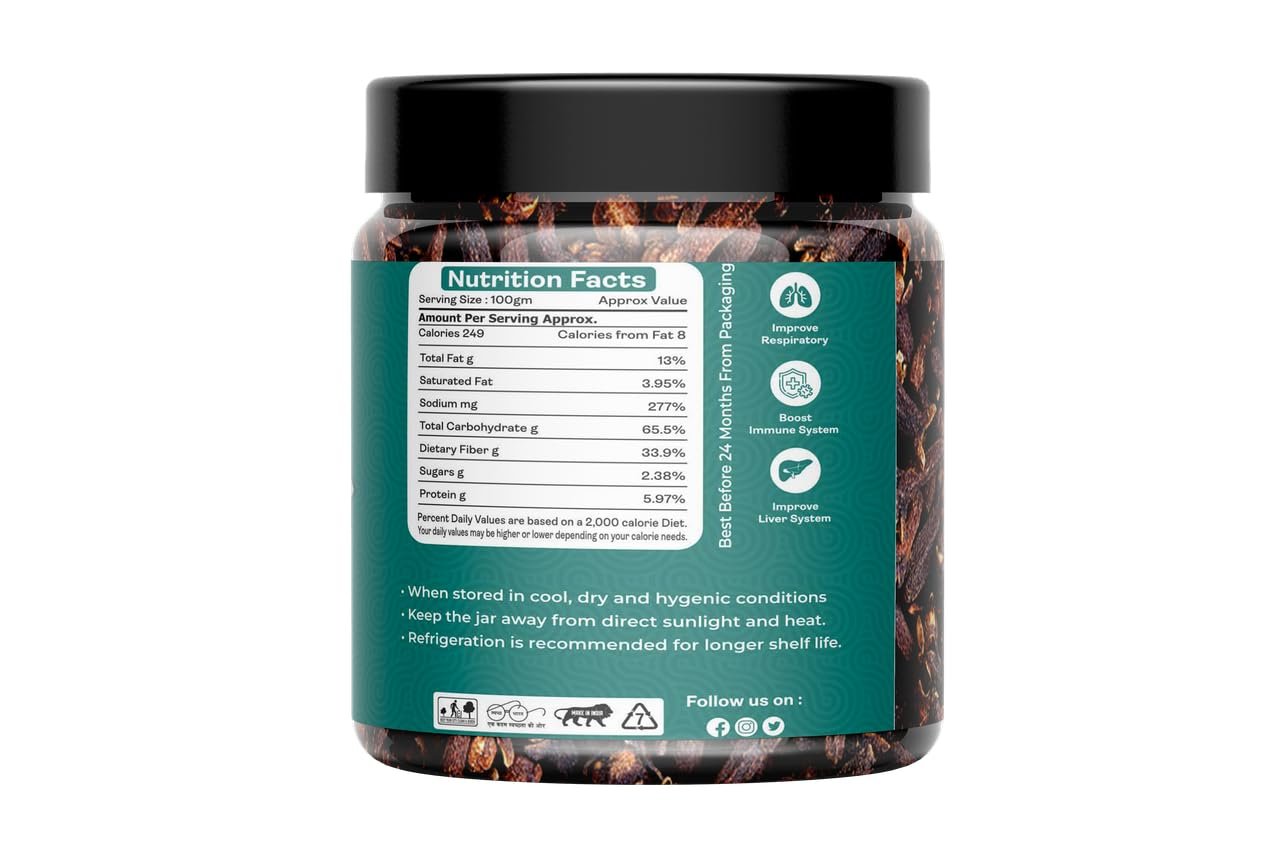 Fresh & Pure Whole Cloves | Aromatic & Flavourful | Lavangam | 200 gm Jar Pack - Image 7