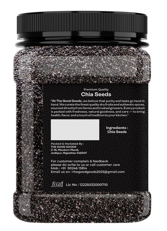 Chia Seeds - Seeds for Weight Management | Rich in Calcium, Protein & Fibre | Chia Seeds for Eating | Antioxidant Rich Seeds - 500gm | Chia Seed_500gm - Image 3