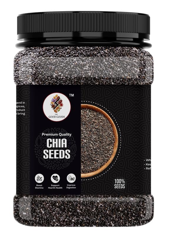 Chia Seeds - Seeds for Weight Management | Rich in Calcium, Protein & Fibre | Chia Seeds for Eating | Antioxidant Rich Seeds - 500gm | Chia Seed_500gm