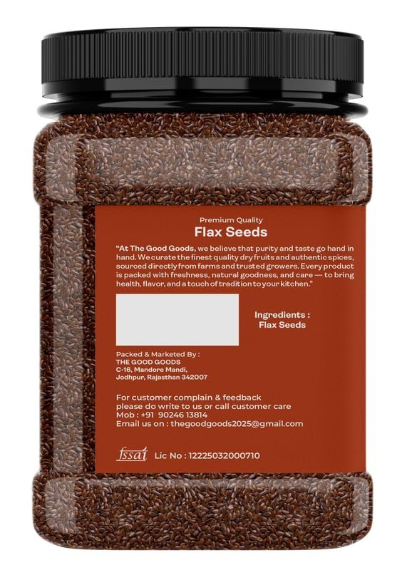 Flax Seeds - Alsi Seeds | Flax Seeds for Hair Growth | Raw Seeds for Eating | Source of Iron & Dietary Fibre | Rich in Protein | 500gm - Image 4