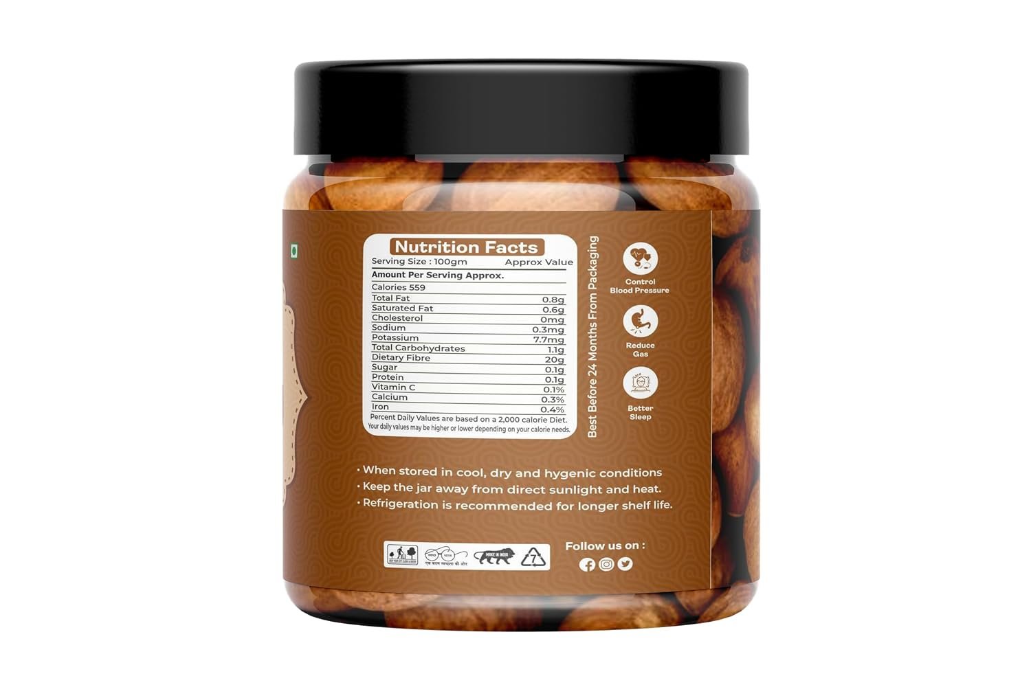 THE GOOD GOODS Whole Nutmeg 250G | Jathikka | Jayfal | Jaiphal | Jathikai - Image 2