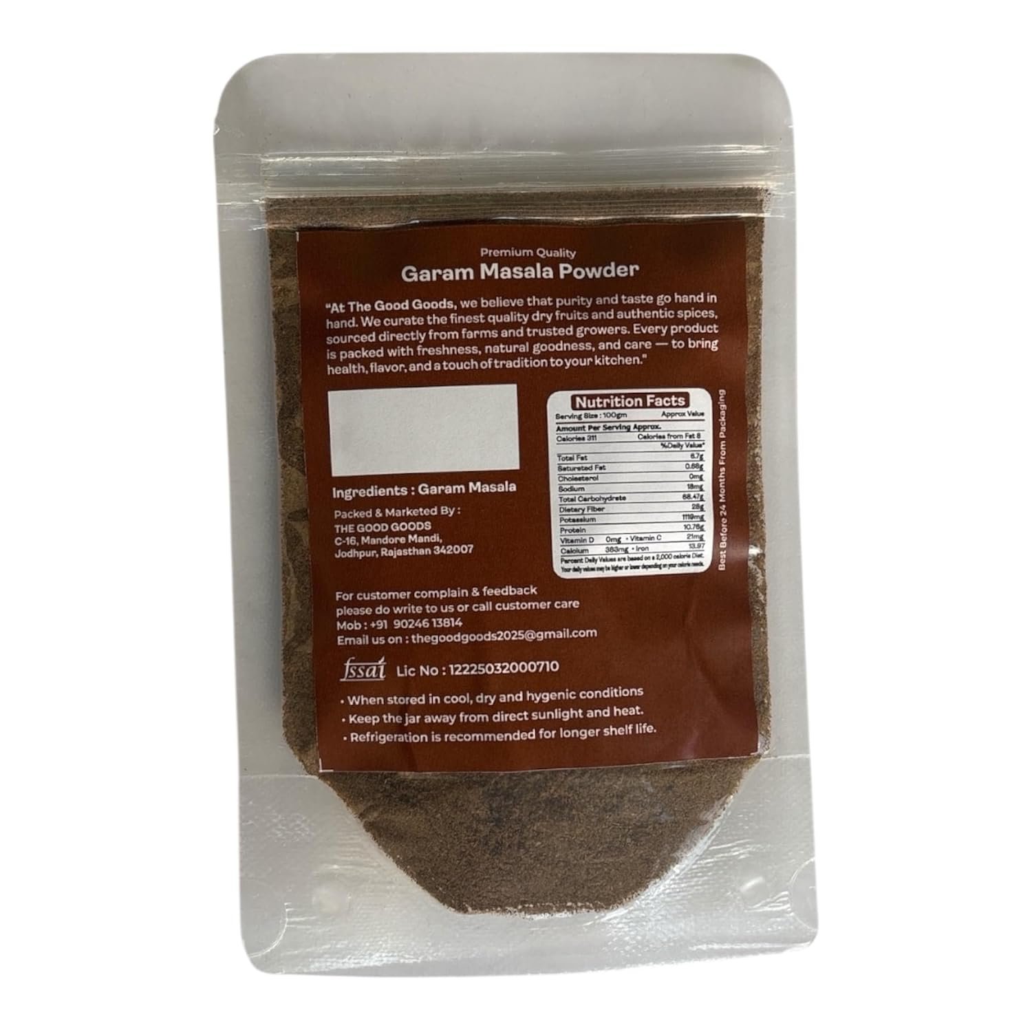 The Good Goods Premium Garam Masala Powder 100 gm - Image 6