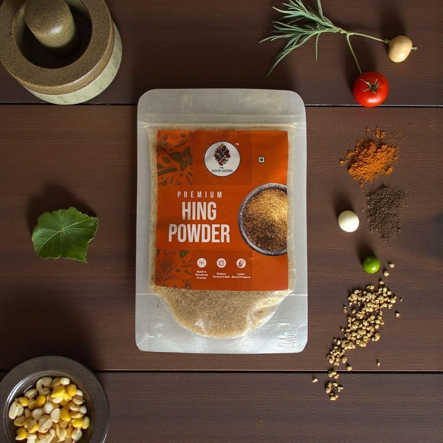 Hing Powder Authentic Indian Spice | Rich Aroma | Digestive Aid | Extra Strong Tadka - Pouch (50gm)