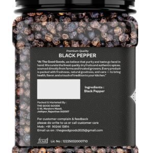 Natural Whole Black Pepper 500 gm